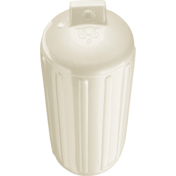 Polyform G-6 Twin Eye Fender 11" x 30" - Metallic White - Image 2