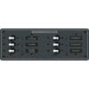 Blue Sea 8097 AC 6 Position Toggle Circuit Breaker Panel - White Switches