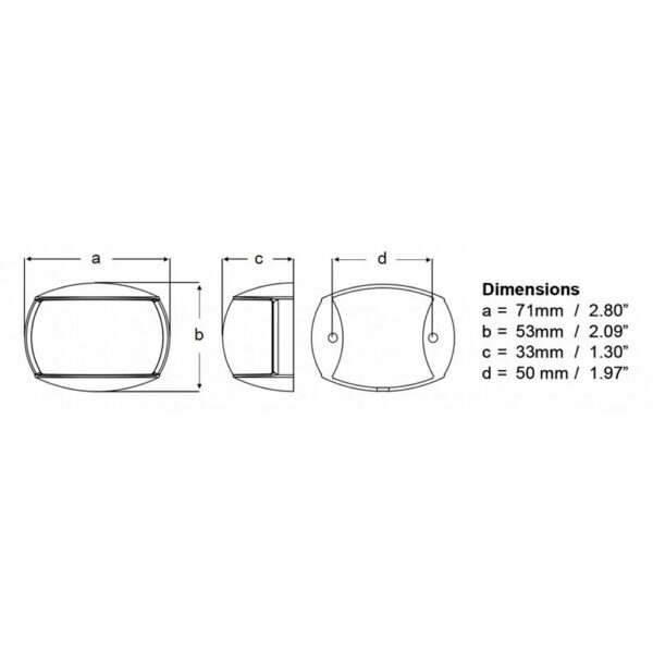 Hella Marine NaviLED Port & Starboard Pair - 2nm - Colored Lens/White Housing - Image 2