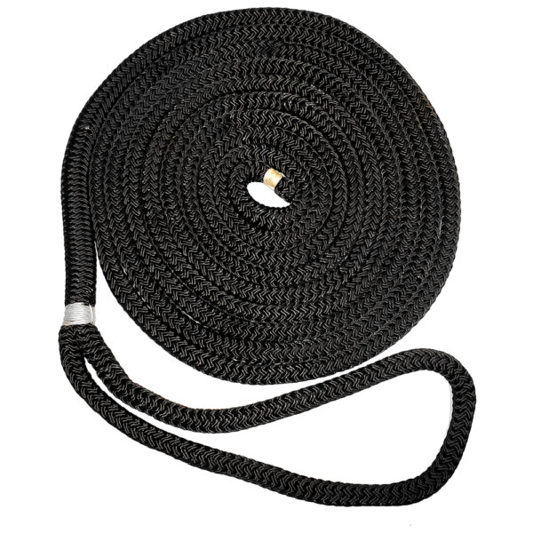 New England Ropes 3/4" Double Braid Dock Line - Black - 50'