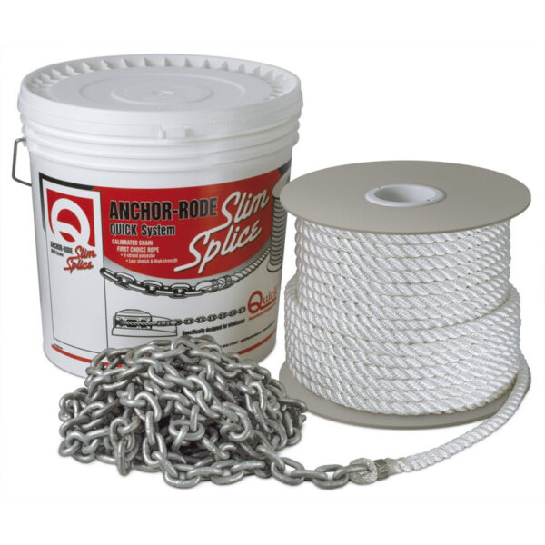 Quick Anchor Rode 20' - 7mm Chain - 100' - 1/2" 3 Plait Rope - Image 2