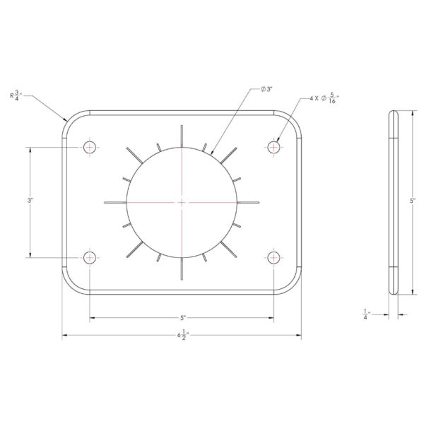 TACO Grand Slam 300 Universal Backing Plate f/GS-300 & GS-390 - Pair - Image 2