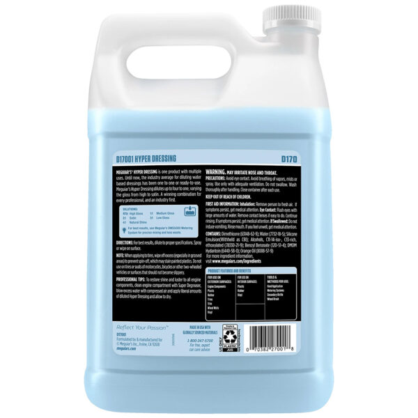 Meguiar's Hyper Dressing - 1 Gallon - Image 2
