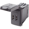 Blue Sea Dual USB Charger - 24V Contura Mount