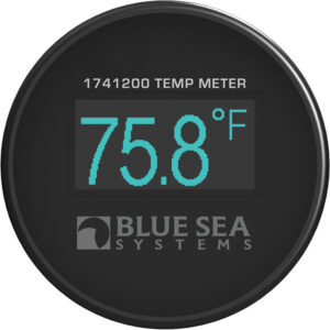 Alternative view of Blue Sea 1741200 Mini OLED Temperature Monitor - Blue