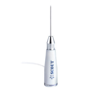 Alternative view of Scout 3.3' Stainless VHF Whip Antenna 3dB w/5M RG-58 Coax KS23A