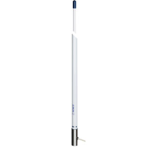 Alternative view of Scout 8' White VHF Antenna 6dB Stainless Steel Ferrule w/5M RG-58 Coax Includes PL-259 KS-42