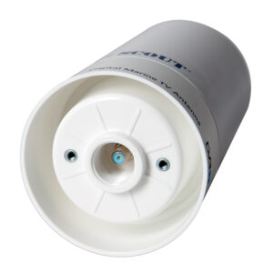 Alternative view of Scout Wave 4" White TV Antenna Omnidirectional 25dB Gain w/10M, 75 ohms, Cable
