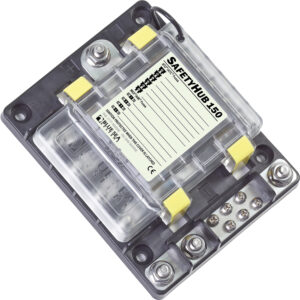 Alternative view of Blue Sea 7748 SafetyHub 150 Fuse Box