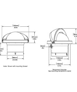 Alternative view of Ritchie FN-201 Navigator Compass - Flush Mount - Black