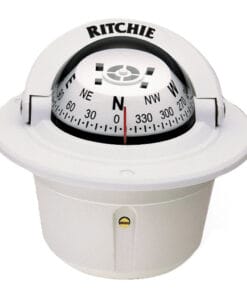 Ritchie F-50W Explorer Compass - Flush Mount - White
