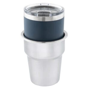 Alternative view of Whitecap Extra Large Stainless Steel Flush Cupholder