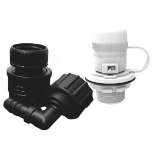Flushmaster Flush Port Quick Connect f/Mercury - White