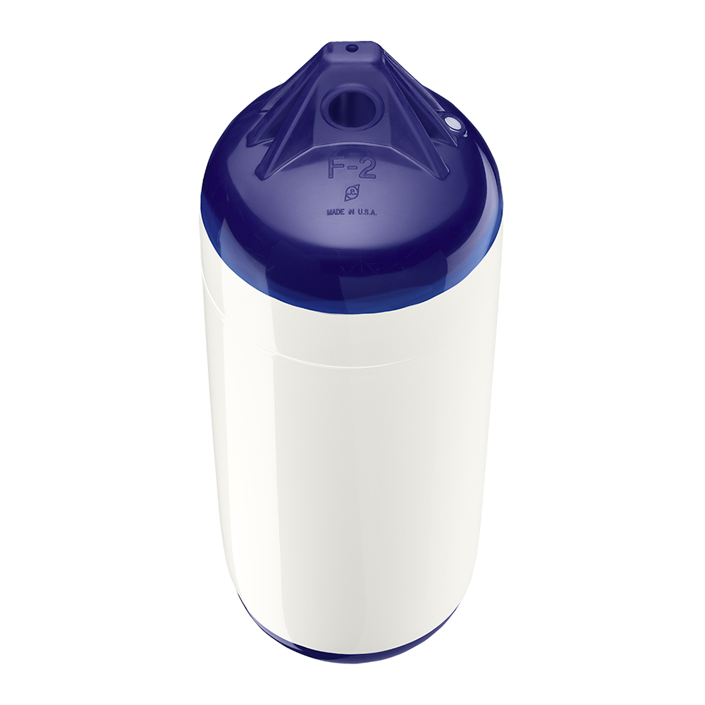 Polyform F-2 Twin Eye Fender 8.2" x 25" - White - Image 2