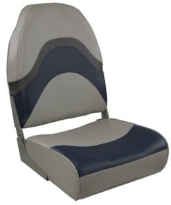Springfield Premium Wave Folding Seat - Grey/Blue w/Meteor Stripe