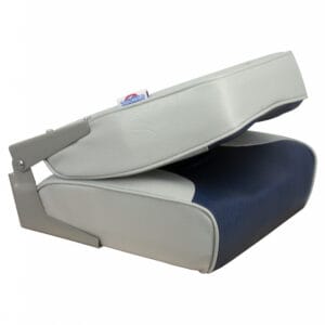 Alternative view of Springfield Economy Multi-Color Folding Seat - Grey/Blue