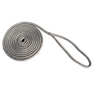 Alternative view of New England Rope 5/8" x 25' Nylon Double Braid Dock Line - Grey
