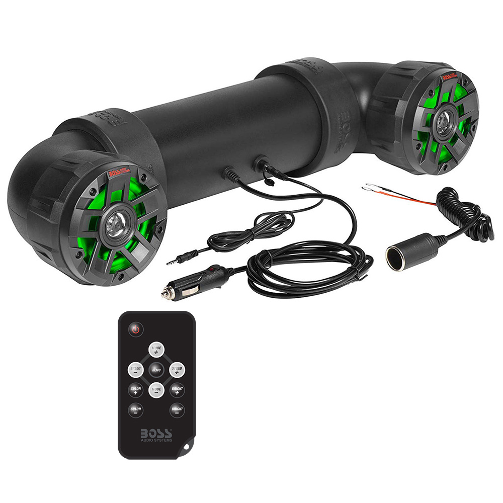 Boss Audio UTV4BRGB Amplified All-Terrain Sound System w/4" Marine Speakers & 1" Black Tweeters - Image 2