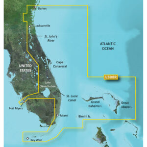 Alternative view of Garmin BlueChart® g3 Vision® HD - VUS009R - Jacksonville - Key West - microSD™/SD™