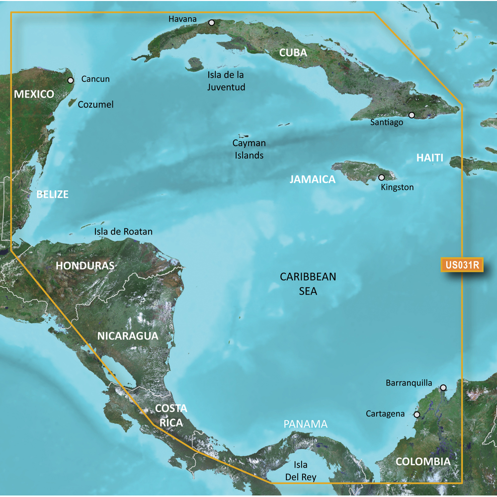 Garmin BlueChart® g3 Vision® HD - VUS031R - Southwest Caribbean - microSD™/SD™ - Image 2