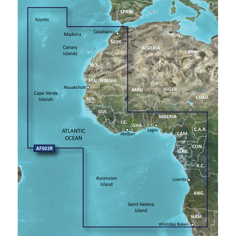Garmin BlueChart® g3 Vision® HD - VAF003R - Western Africa - microSD™/SD™ - Image 2