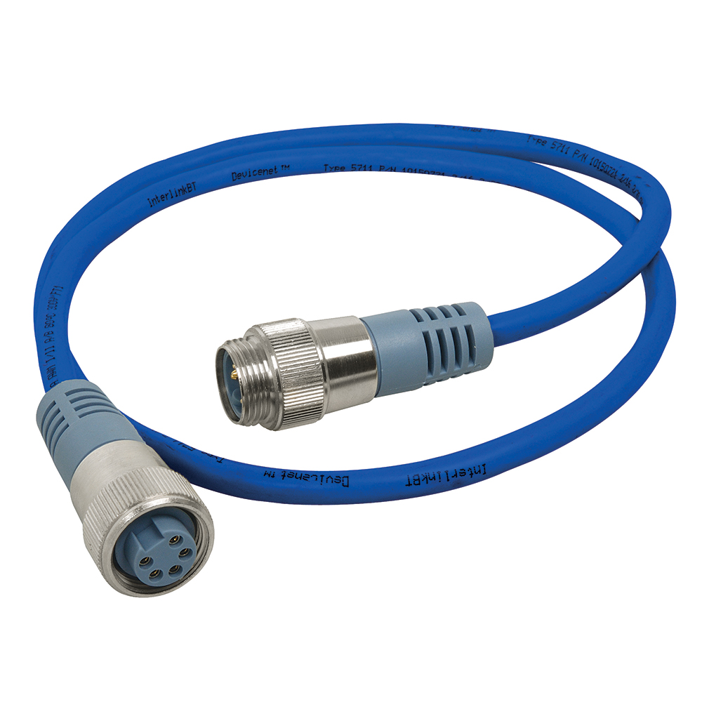 Maretron Mini Double Ended Cordset - Male to Female - 0.5M - Blue - Image 2