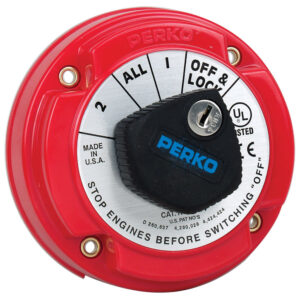 Alternative view of Perko 8504DP Medium Duty Battery Selector Switch w/Alternator Field Disconnect & Key Lock
