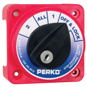 Alternative view of Perko Compact Medium Duty Battery Selector Switch w/Key Lock
