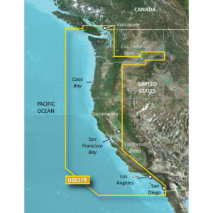 Alternative view of Garmin BlueChart® g3 Vision® HD - VUS037R - Vancouver - San Diego - microSD™/SD™