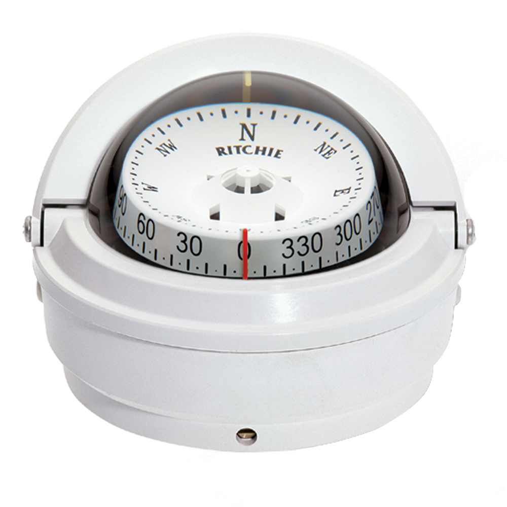 Ritchie S-87W Voyager Compass - Surface Mount - White - Image 3