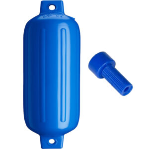 Alternative view of Polyform G-6 Twin Eye Fender 11" x 30" - Blue w/Adapter