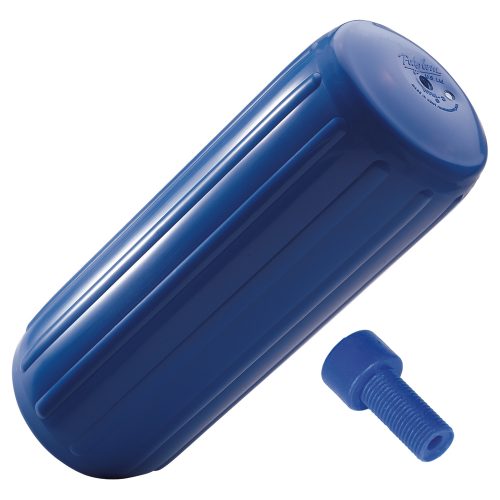 Polyform HTM-4 Fender 13.5" x 34.8" - Blue w/Adapter - Image 2