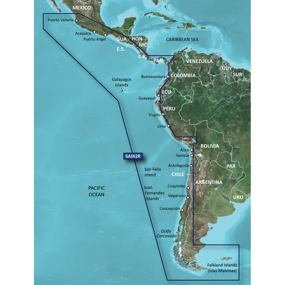 Garmin BlueChart® g3 Vision® HD - VSA002R - South America West Coast - microSD™/SD™ - Image 2