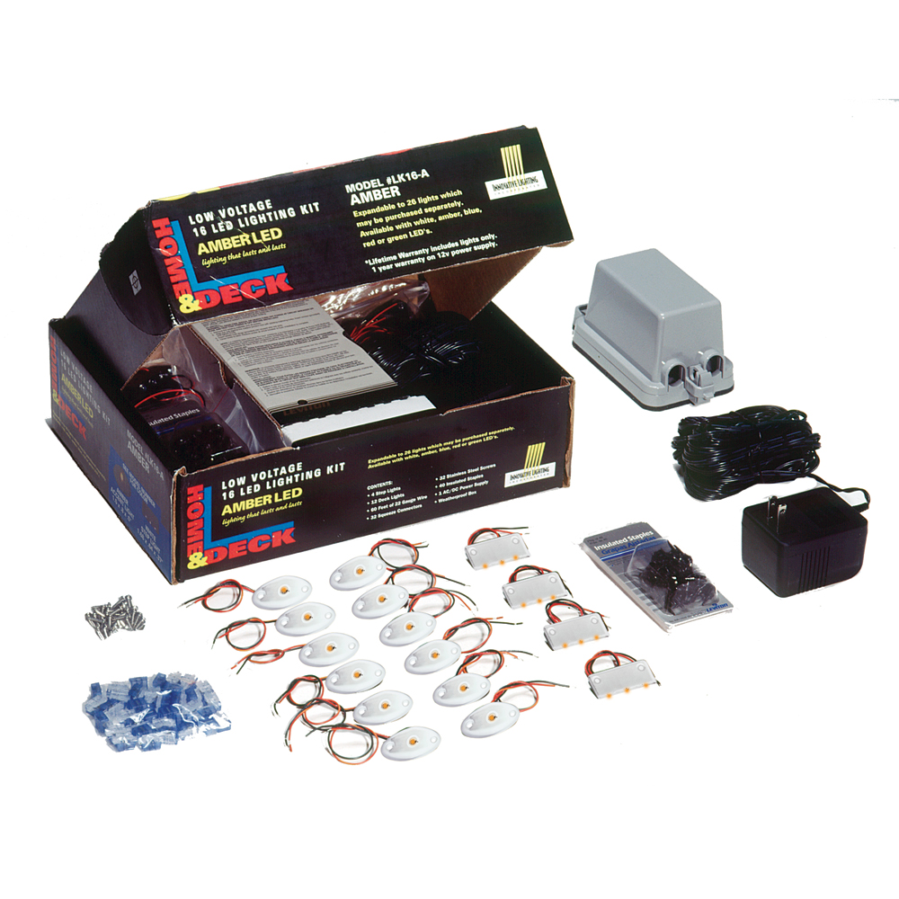 Innovative Lighting Deck & Dock LED Kit - Amber LED/White Housing - Image 2
