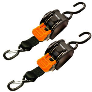 Alternative view of CargoBuckle Mini G3 Retractable Tie-Down w/ Dual S-Hooks 1" x 72" - Pair