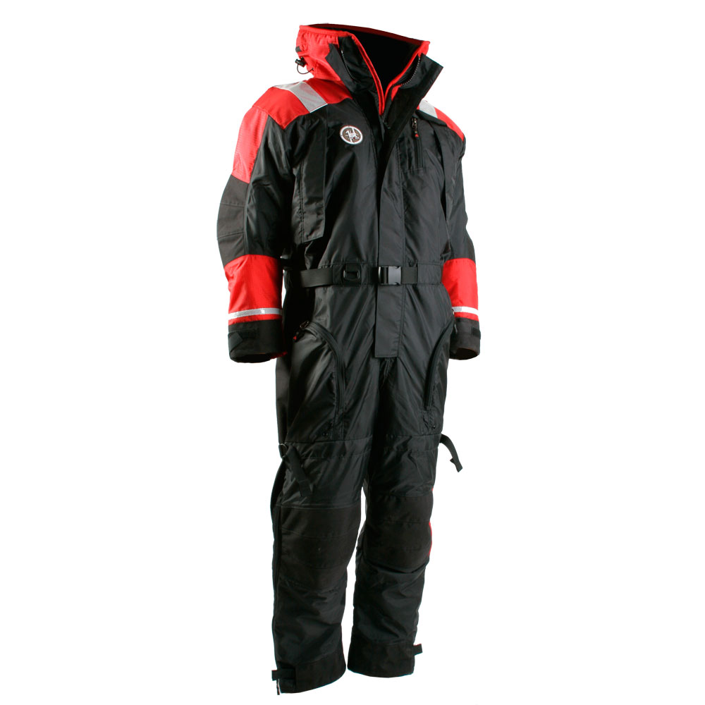 First Watch AS-1100 Flotation Suit - Red/Black - XL - Image 3