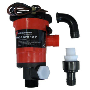 Alternative view of Johnson Pump Twin Port 1000 GPH Livewell Aerating Pump - 12V