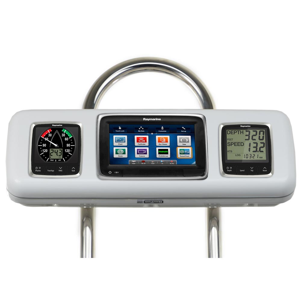 NavPod GP1605 SystemPod Pre-Cut f/Raymarine a75/a77/a78 & 2 Instruments f/9.5" Wide Guard - Image 2