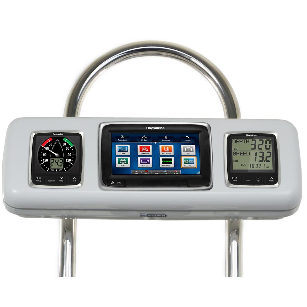 NavPod GP2605 SystemPod Pre-Cut f/Raymarine a75 / a77 / a78 & 2 Instruments f/12" WIde Guard - Image 2