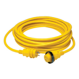 Alternative view of Marinco 30 Amp Power Cord Plus Cordset - 35' - Yellow