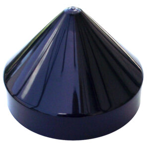 Alternative view of Monarch Black Cone Piling Cap - 13.5"