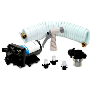 Alternative view of Shurflo by Pentair BLASTER™II Washdown Kit - 12VDC, 3.5GPM w/25' Hose, Nozzle, Strainer & Fittings
