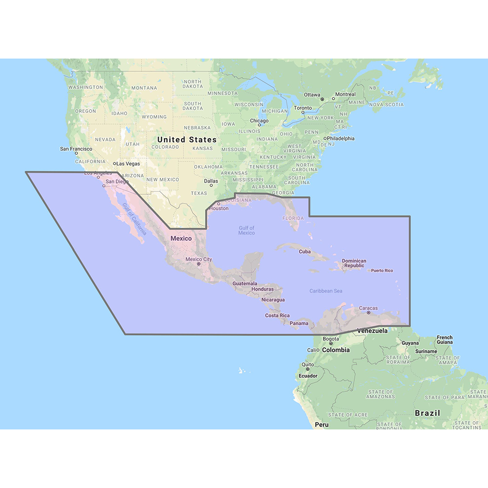 Furuno Central America, Caribbean & Part of Mexico Vector Chart - 3D Data & Standard Resolution Satellite Photos - Unlock Code - Image 2