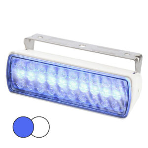 Alternative view of Hella Marine Sea Hawk XL Dual Color LED FloodLights - Blue/White LED - White Housing