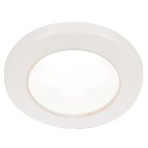Alternative view of Hella Marine EuroLED 75 3" Round Screw Mount Down Light - White LED - White Plastic Rim - 12V