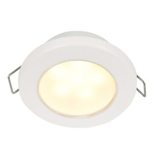 Alternative view of Hella Marine EuroLED 75 3" Round Spring Mount Down Light - Warm White LED - White Plastic Rim - 12V