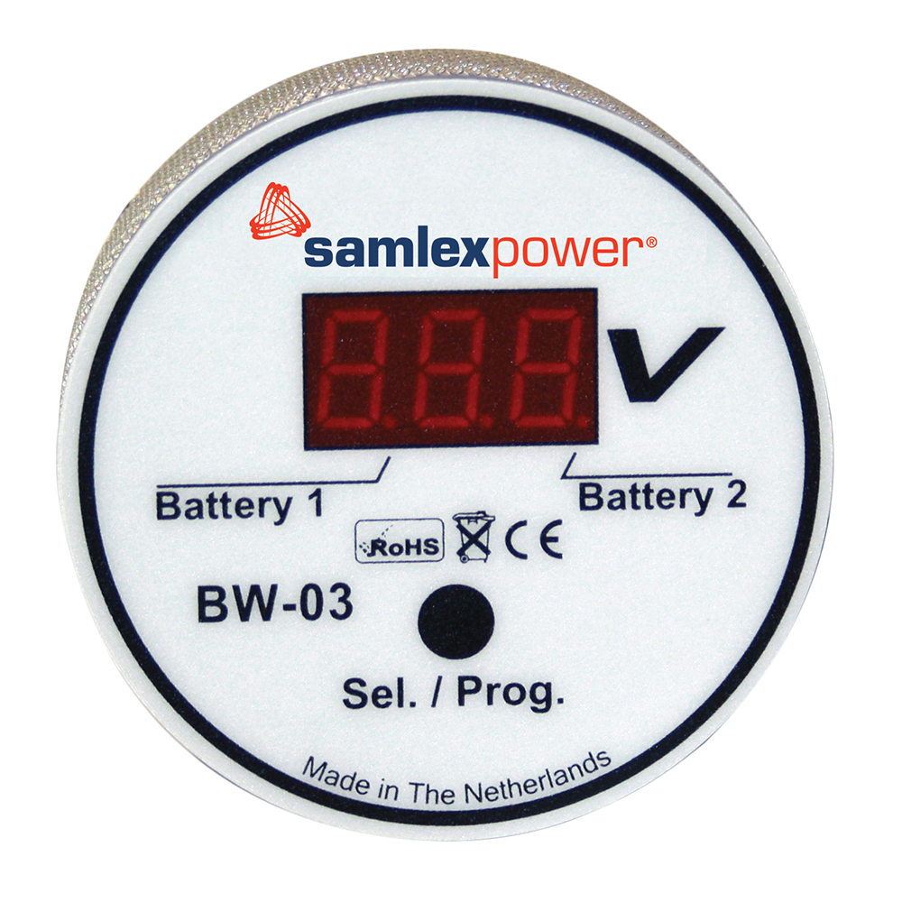 Samlex Dual Battery Monitor - 12V or 24V - Auto Detection - Image 2