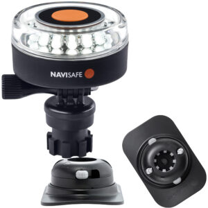 Alternative view of Navisafe Navilight 360° 2NM White w/Navimount Base & RIB Mount - Black