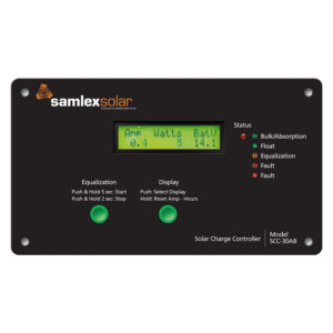 Alternative view of Samlex Flush Mount Solar Charge Controller w/LCD Display - 30A