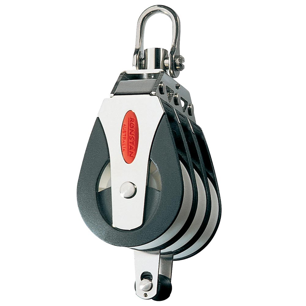 Ronstan Series 40 All Purpose Block - Triple - Becket - Swivel Head - Image 2